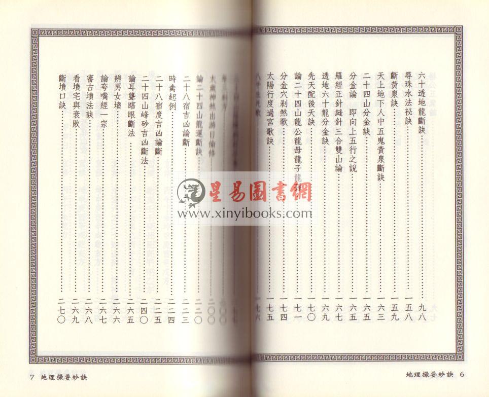 吴水龙：地理撮要秘诀