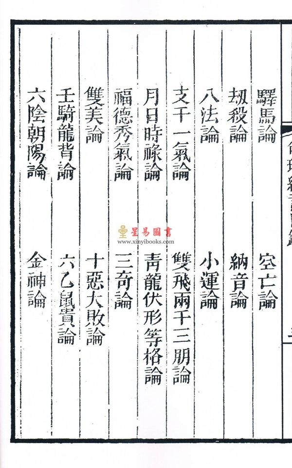 清·陈素庵撰著：全本命理约言（一函二册线装）