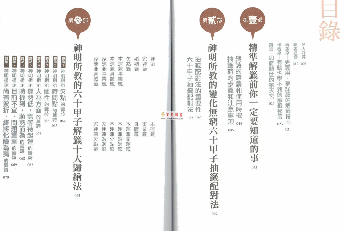 王崇礼：神明所教的60甲子签诗解签诀窍
