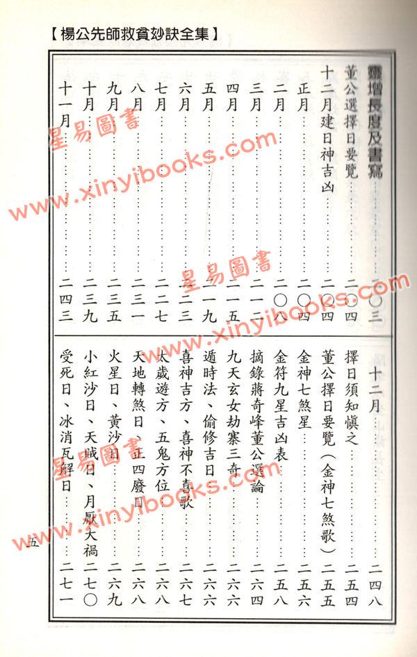 杨太雄：杨公先师救贫妙诀全集