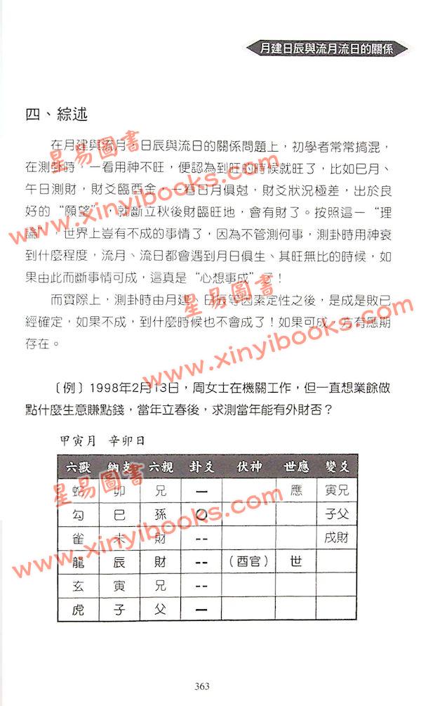 王炳中：六爻预测指迷－高级应用篇
